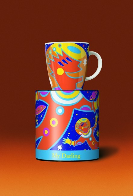 Autumn My Darling Spaceman Coffee Cup