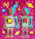 Space Robot Lovers (Magenta Version)