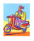 Blue Scooter